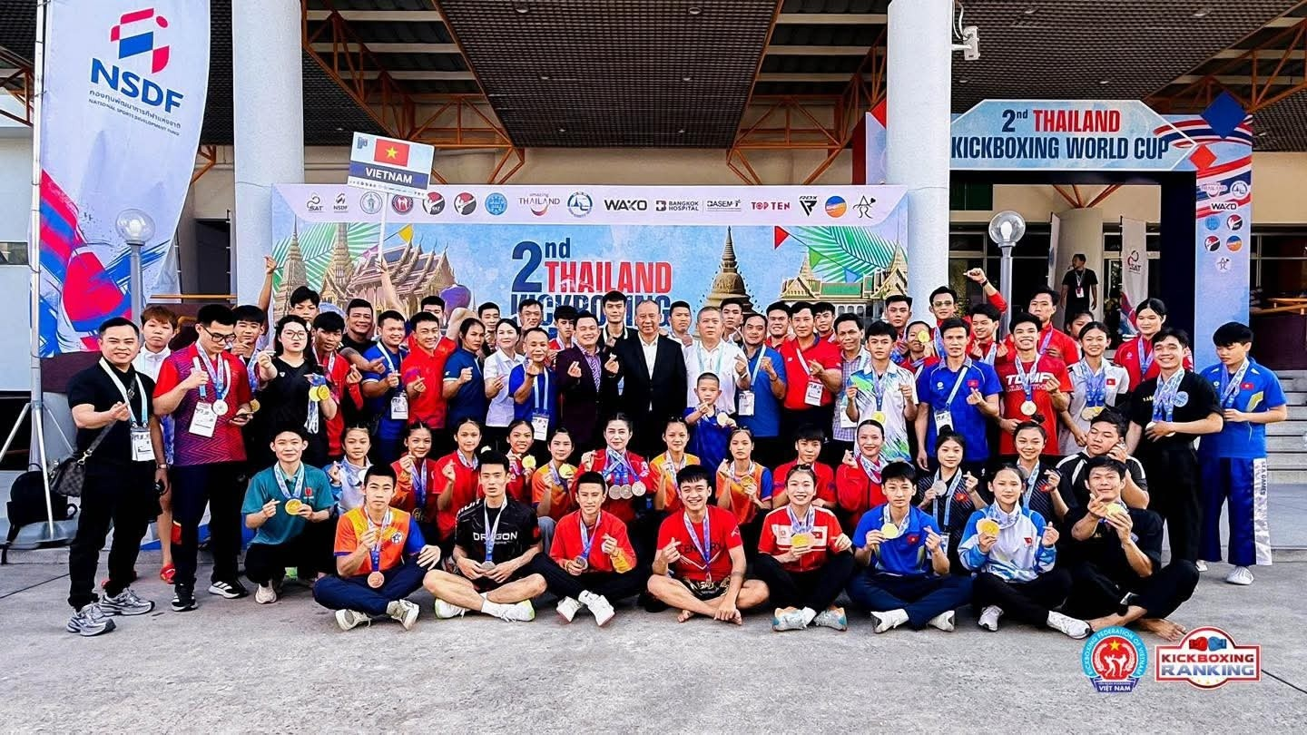 Kickboxing Việt Nam giành 32 huy chương vàng thế giới

